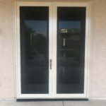 White Patio Security French Door