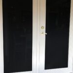 Secure White French Doors