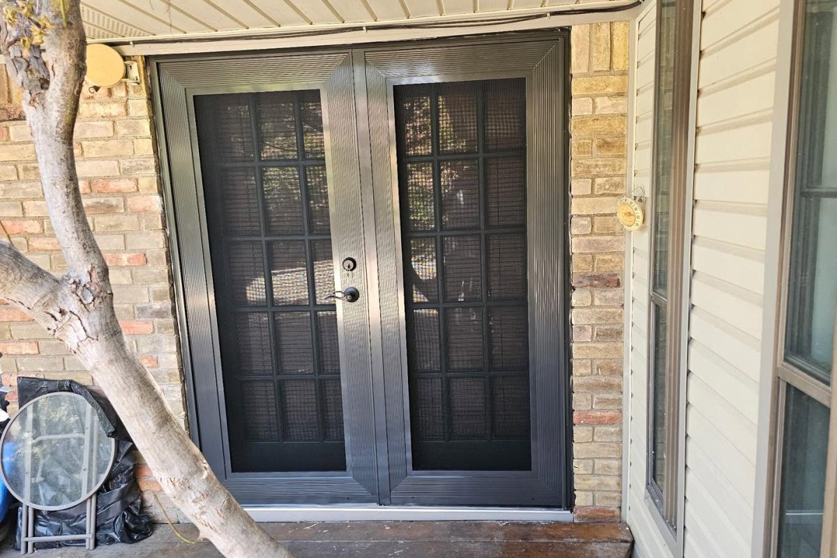 Custom French Security Screen Doors Installed in Texas by Security Screen Masters of Texas