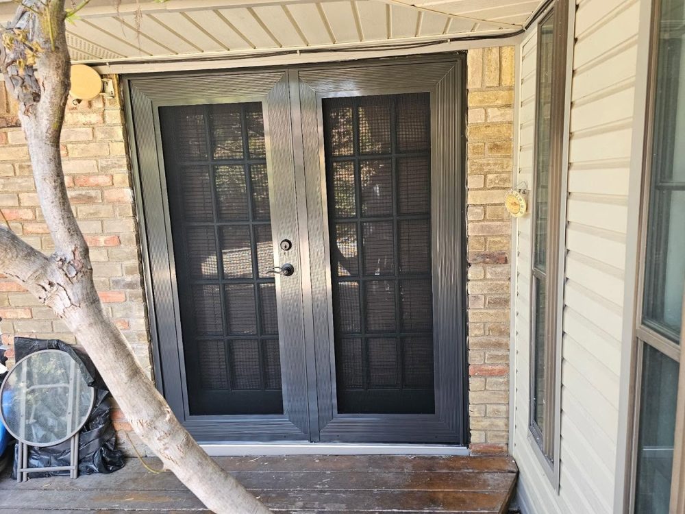 Custom French Security Screen Doors Installed in Texas by Security Screen Masters of Texas